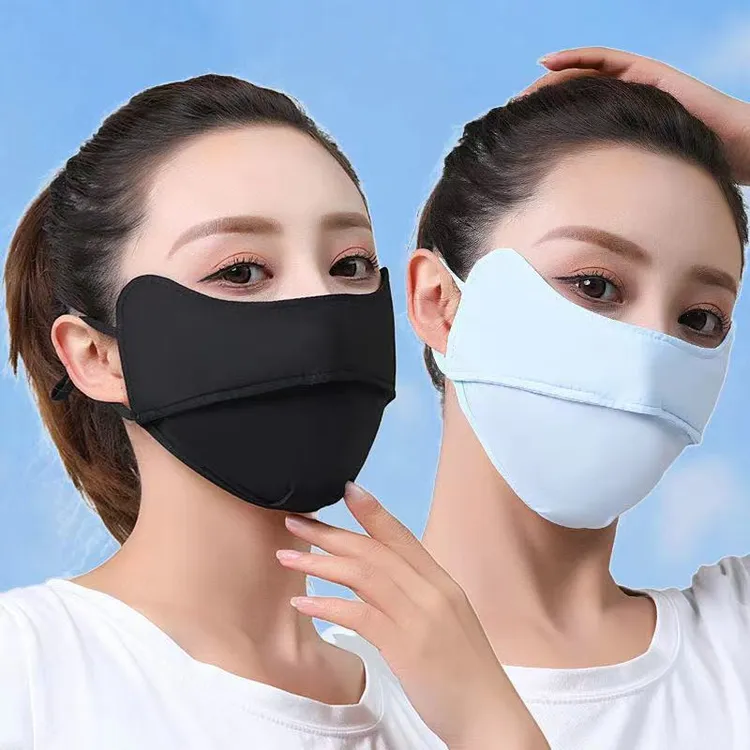 【买一送一】夏季冰丝保暖防晒面罩骑行薄款透气防紫外线遮阳护眼角