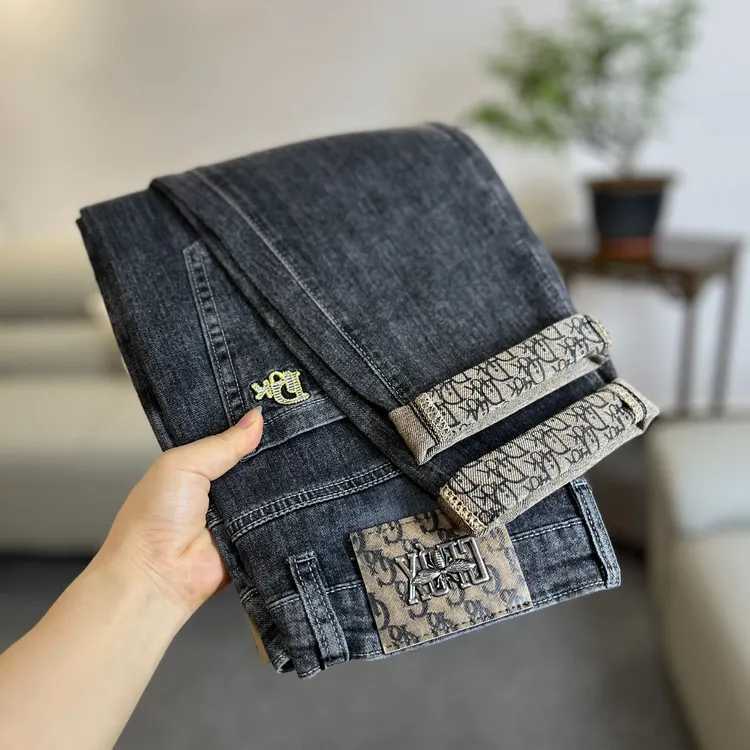 男牛仔裤子潮流牛仔裤夏季新款直筒修身显腿长薄款弹力舒适款