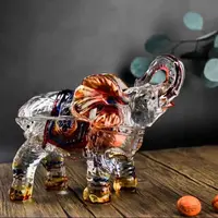 吉祥如意人工手绘大象摆件家居客厅办公室桌面工艺品乔迁开业送礼