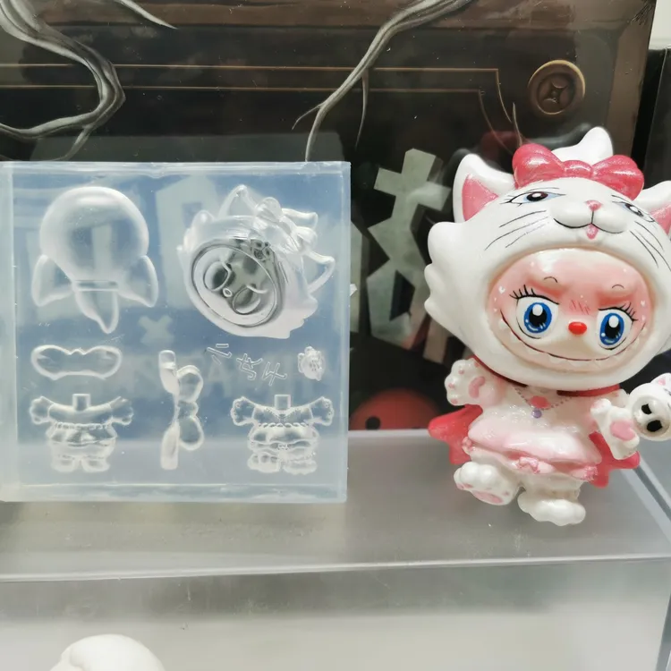 泡泡家拉布布ip改娃玛丽猫立体模具diy创意手工手绘娃娃工具