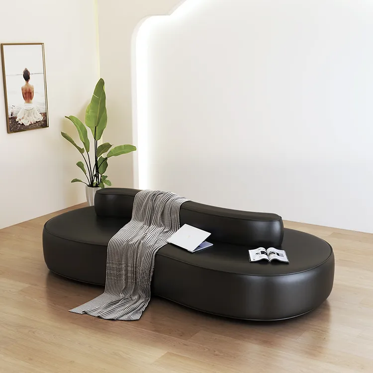 双面弧形沙发免洗北欧服装店小户型酒店鞋店店铺美容院休息区接待