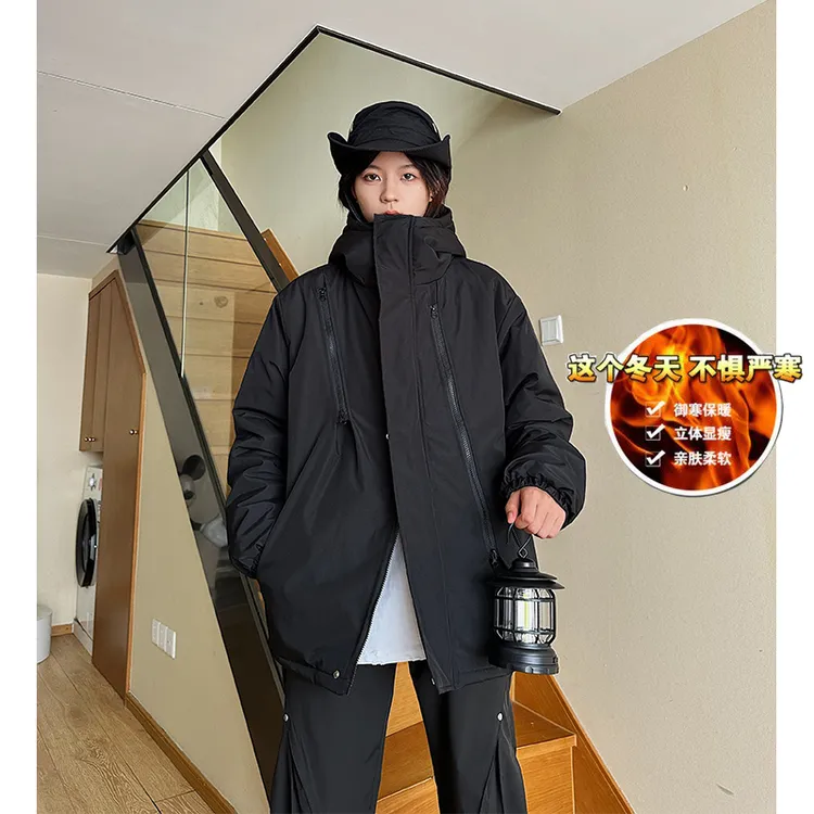 [加厚保暖连帽棉服]2024冬款三防加棉加厚男女棉衣外套潮流百搭