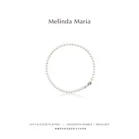 Melinda Maria 铜仿珍珠项链 轻奢简约强光施家珠爱心扣项链410