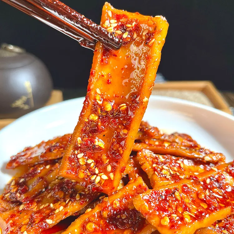 手工现做【麻辣豆腐】湖南特产麻辣美食香辣豆干片豆干子豆腐干零食