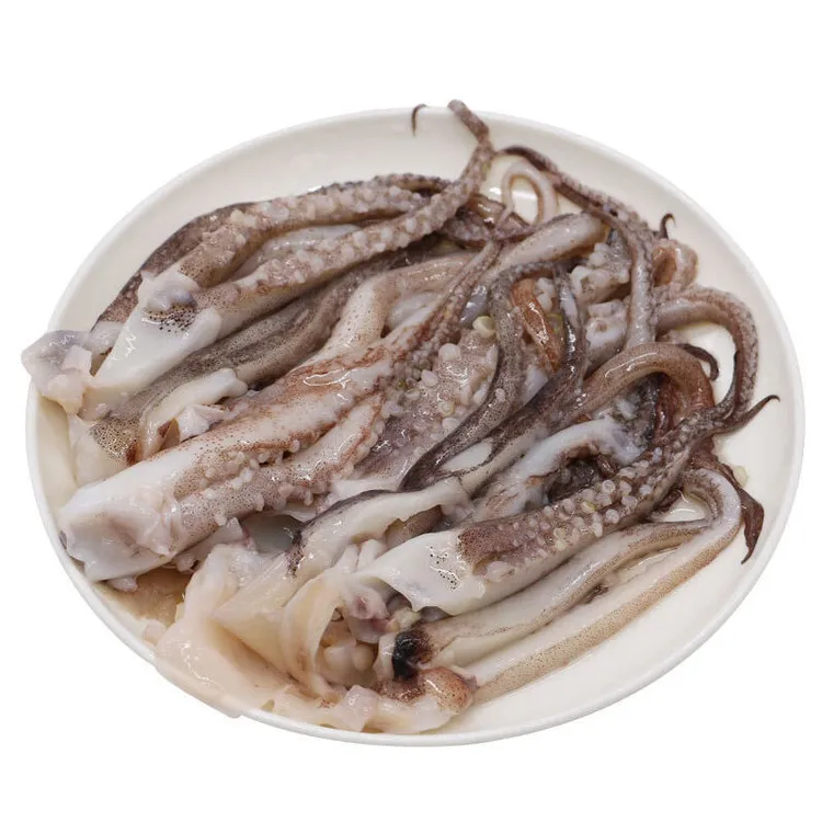 连云港新鲜冷冻 鱿鱼须 二本足 500g*7 包 少许保护冰