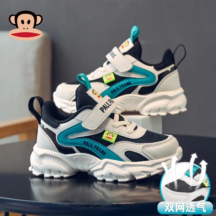 大嘴猴童鞋透气男童运动鞋儿童夏季中大童鞋子女童男孩儿童凉鞋