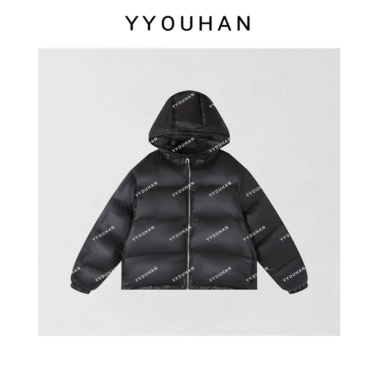 月月不吃鱼 小众设计极简风百搭定制经典款连帽羽绒服 2411B5241