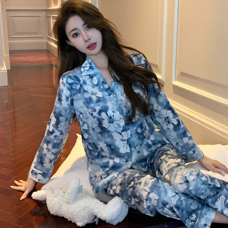 【奢华】睡衣秋季女款2025年新款秋冬长袖大码女士家居服套装女