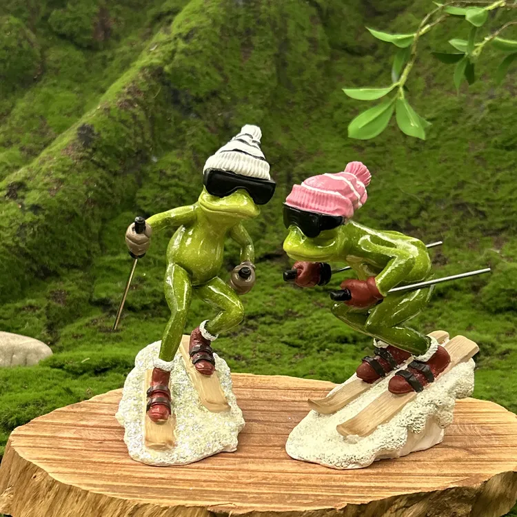 【来!炫个技】青蛙摆件树脂工艺品装饰品桌面柜台动物摆件