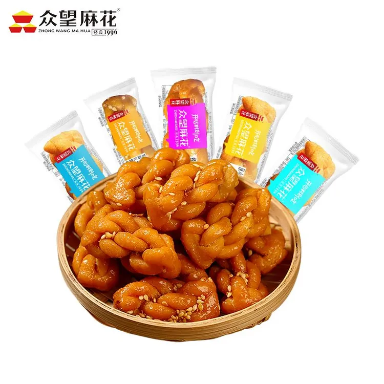众望小麻花芝麻红糖零食独立散零食湖北办公特产糕点笋0g