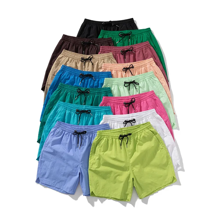 短裤男士速干百搭微宽松外穿五分裤男女夏季百搭纯色裤