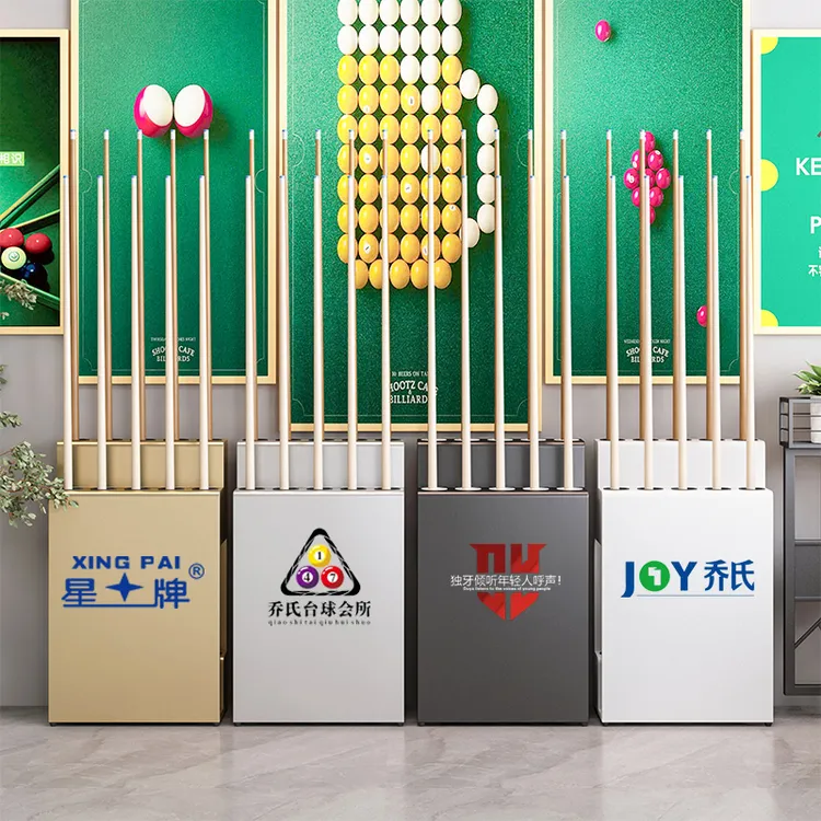 高档台球杆放置架桌球杆架球房公杆架高尔夫球杆放置架高端吊杆架