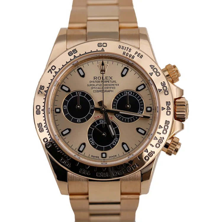 95新 Rolex/劳力士 116508黄金余文乐迪通拿19年全套自动机械名表