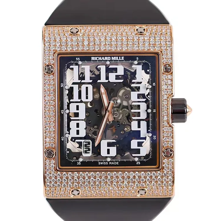 95新 Richard Mille 理查德米勒RM016玫瑰金原钻49.8×38mm单表