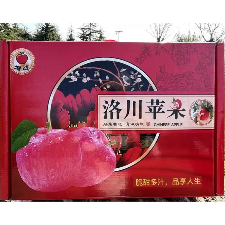 【礼盒装】顺丰快递 陕西洛川红富士苹果5斤-15斤脆甜多汁新鲜水果