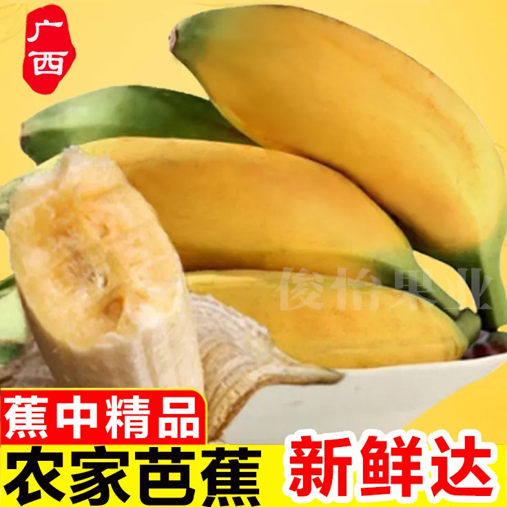 广西产地直发大芭蕉当季新鲜水果批发牛蕉香蕉整箱自然熟1/5/10斤
