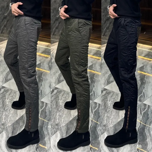 2023秋冬新款高奢欧货薄棉休闲裤（外穿）1818秋冬修身百搭休闲裤男