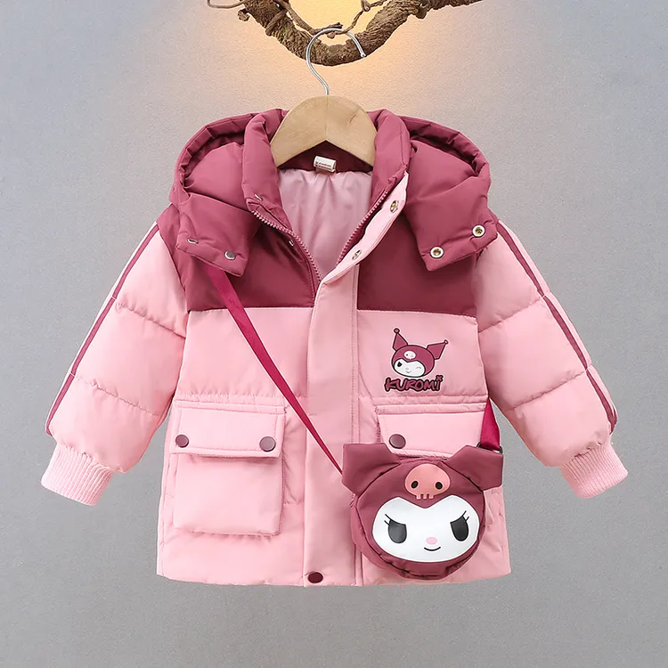 女童白鸭绒羽绒服2025新款冬装儿童加厚洋气女宝宝库洛米冬季外套