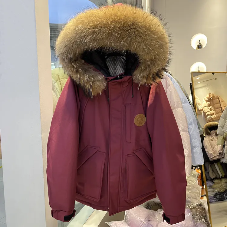 派克羽绒服女2025冬季加厚设计感大毛领工装连帽时尚情侣款外套潮