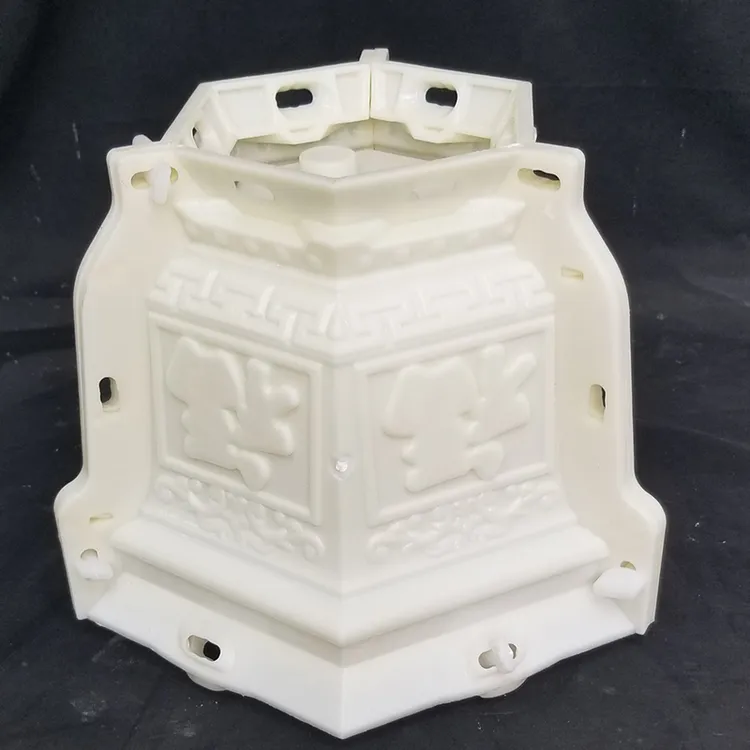 底部灌浆六角花盆模具塑料模型花盒水泥自制花盒园林制作工具耐用