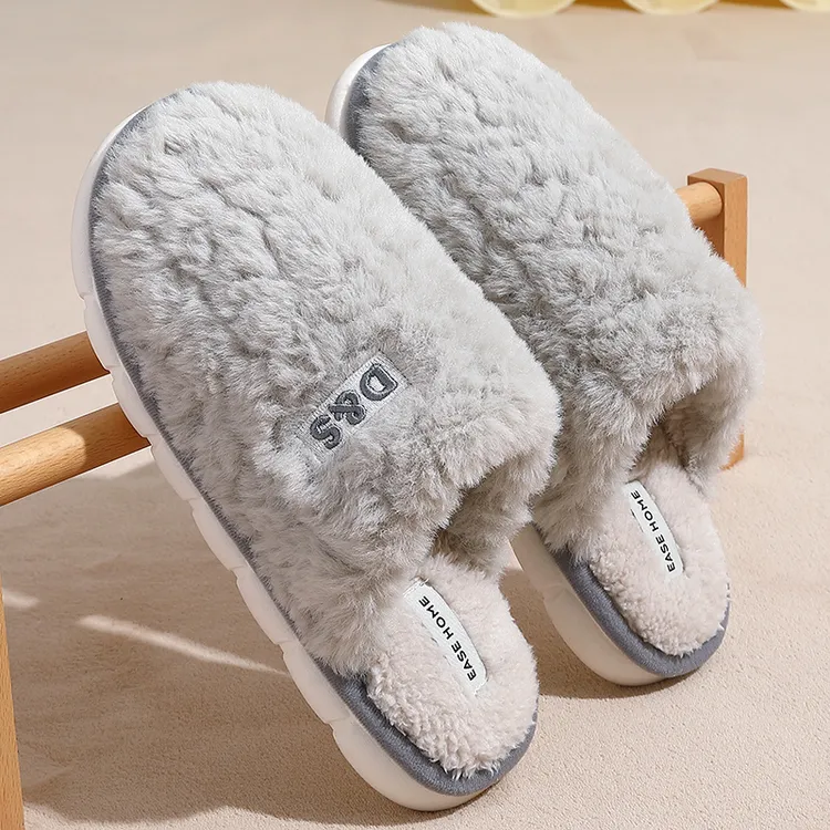 棉拖鞋男士冬季2025新款家用踩屎感厚底卡通防滑保暖加绒棉鞋外穿