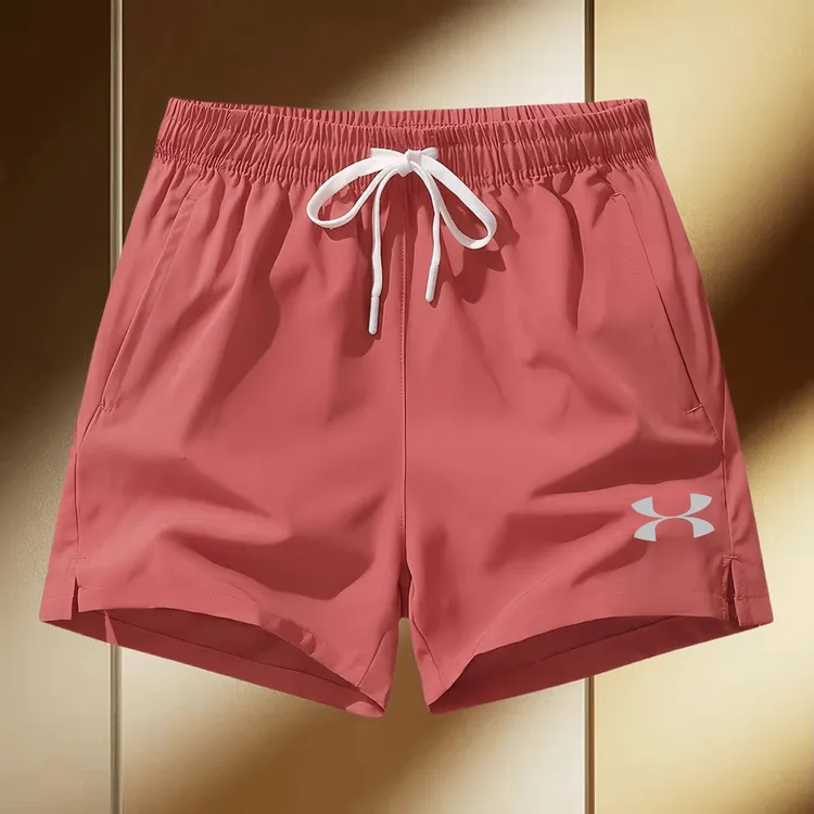UA奥莱折扣短裤男士夏季速干宽松运动休闲裤男薄款健身透气沙滩裤