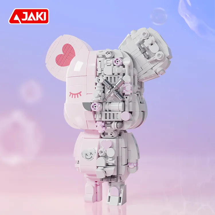 JAKI佳奇积木熊暴力熊磁吸体潮玩组合情人情侣送男生女孩生日礼物