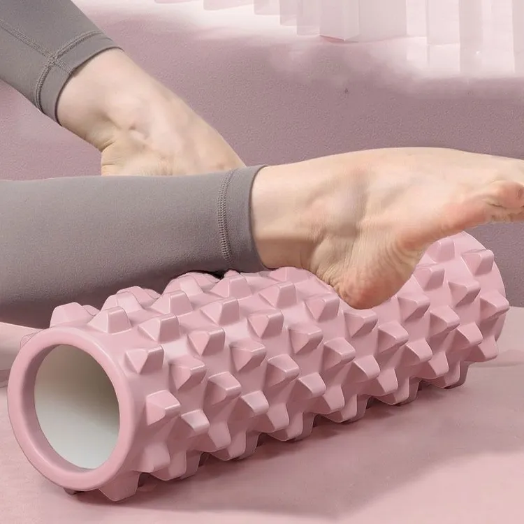 泡沫轴颈椎背部肌肉放松器健身滚轮按摩放松狼牙棒滚轴滚背瑜伽柱