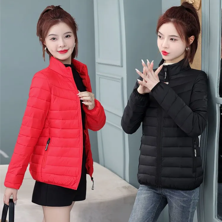 棉衣女士2025年新款冬季立领轻薄棉服修身短款薄款秋冬小棉袄外套