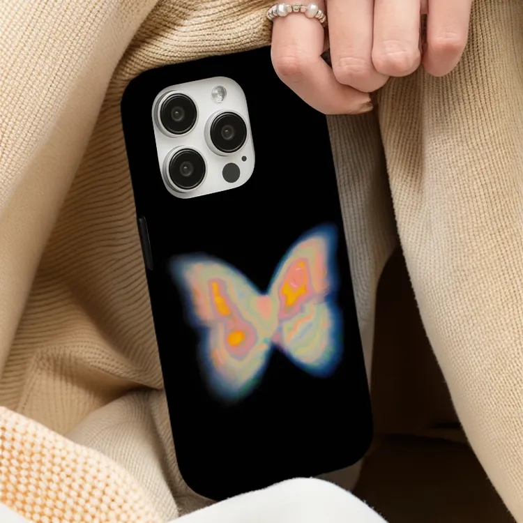 【抽象蝴蝶】菲林二合一适用苹果16promax手机壳iphone13/4套15防摔