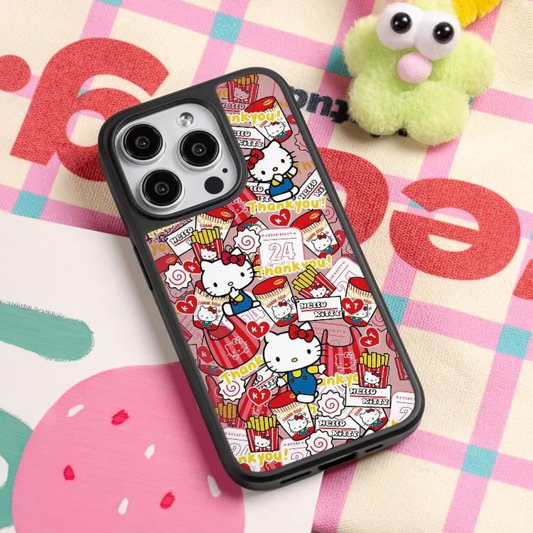【Hello凯蒂猫】磁吸AG玻璃适用苹果16promax手机壳iphone13/4套15