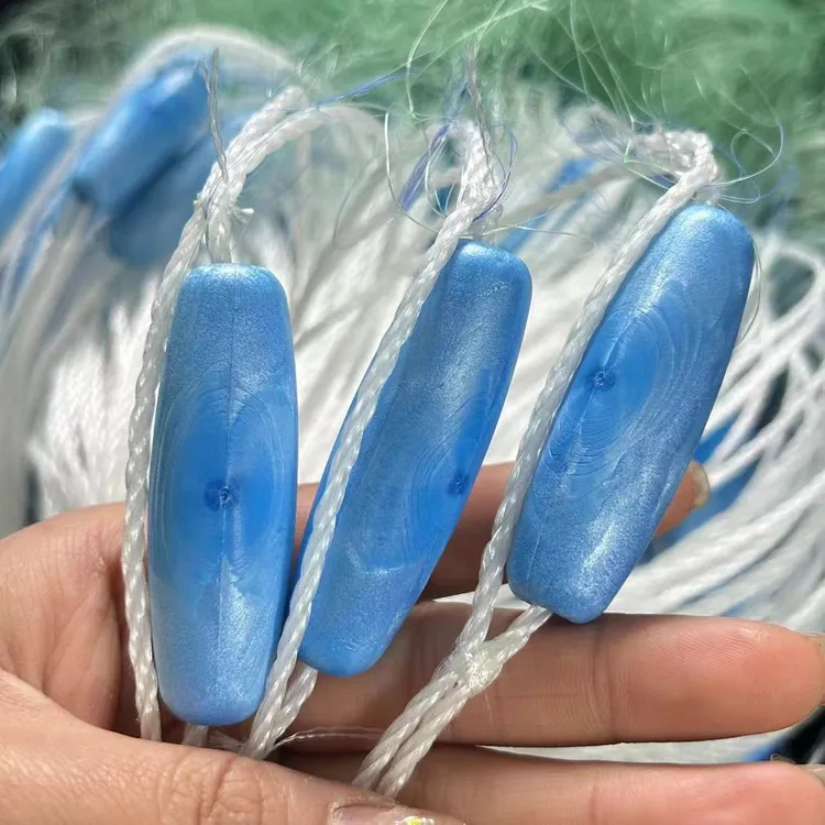 新型船牌丝三层穿孔浮漂绳坠款三层沉网1.5米高⋙10米鱼网三层丝网