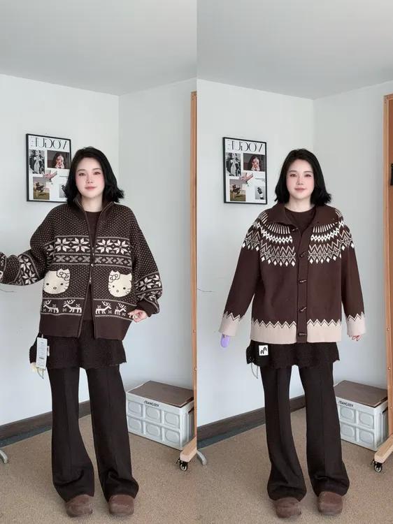 MUSEKEY 2025冬新款百搭抓绒休闲裤女显瘦高腰垂感长裤羊毛微喇裤