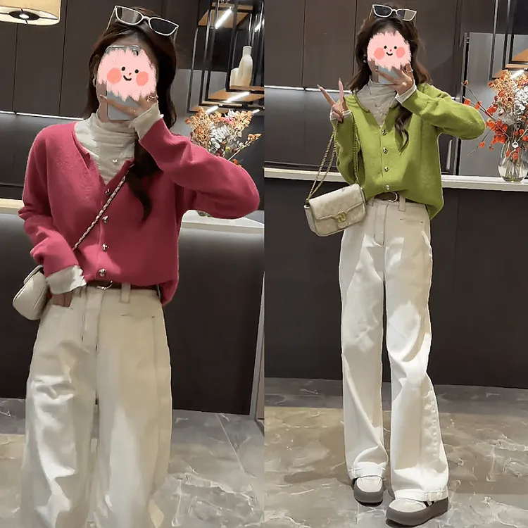 时尚洋气女装入秋三件套衣服气质网红女款精致百搭减龄上衣牛仔裤