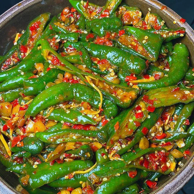 江西辣菜腌辣椒腌制长青椒下饭菜咸菜泡菜拌饭菜速食凉拌菜腌笋1g