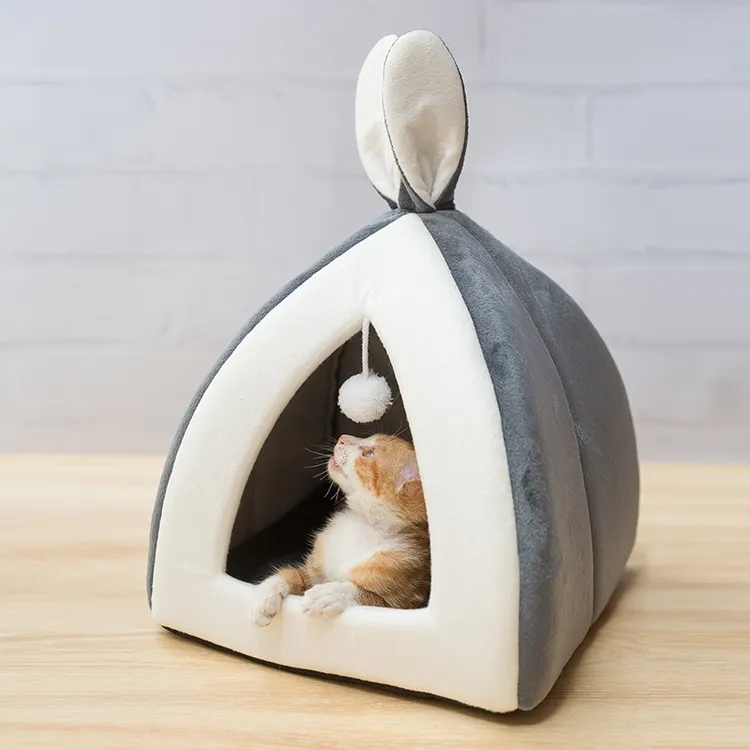 宠物兔子兔儿窝猫窝四季通用夏季房子猫舍猫屋别墅猫床小型犬狗窝