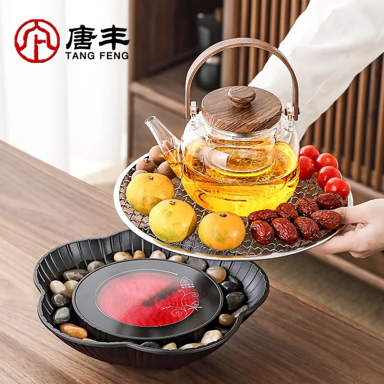 唐丰围炉煮茶烤火炉电陶炉电烤炉煮茶壶高档冬天煮茶器具围炉煮茶