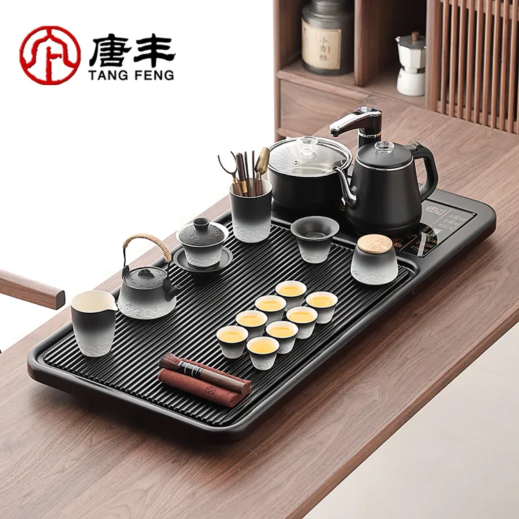 唐丰茶具套装茶台家用高档办公全自动上水一体茶盘功夫泡茶器整套
