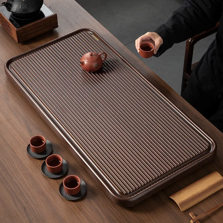唐丰家用茶台茶盘新款现代中式沥水专用干泡台高档茶盘爆款新中式