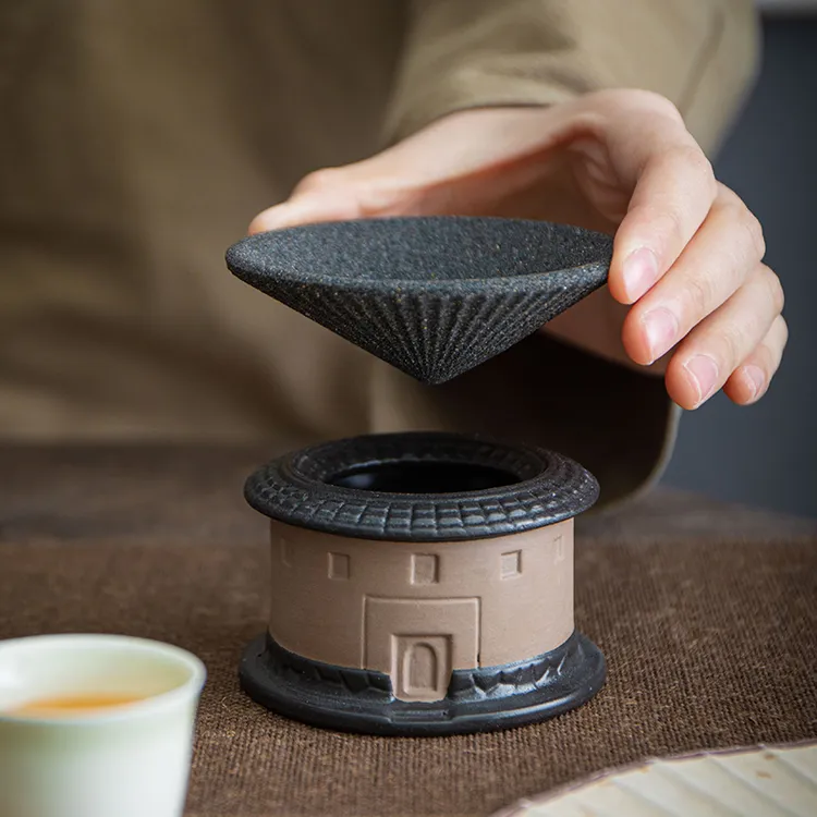 唐丰矿石纳米无孔茶漏家用茶过滤网功夫茶具装饰茶水分离茶隔器