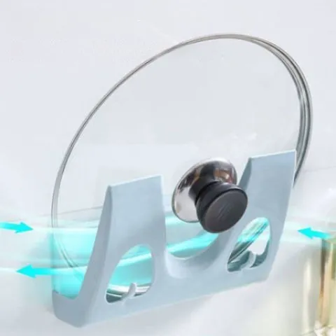 家用免打孔厨房锅盖架壁挂式多功能砧板架收纳架菜刀墙壁置物架