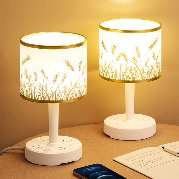 台灯卧室床头灯婴儿喂奶护眼小夜灯房间起夜灯暖光伴睡柔光灯看书