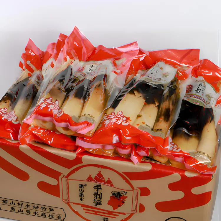 夷山夷水开袋即食手剥笋500g整根手剥笋香辣笋尖山椒脆笋解馋零食