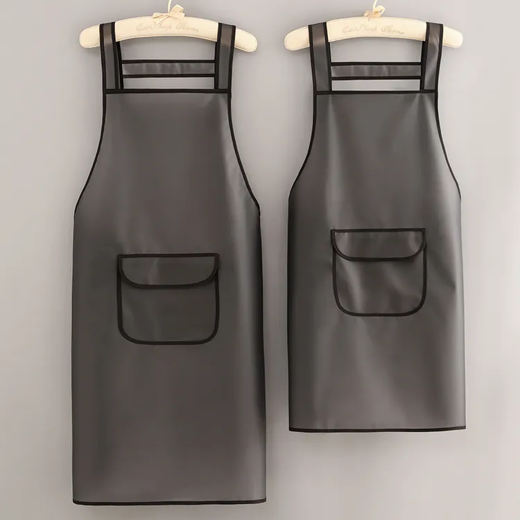 加长TPU免洗围裙防水厨房家用防油围腰餐饮专用工作服定制印字男