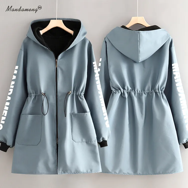 时尚收腰罩衣加绒加厚长袖防风围裙家用定制保暖大褂工作服男女款