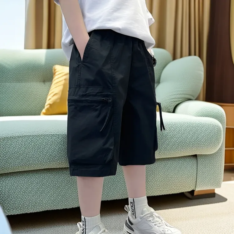 2024新款男童工装短裤运动洋气休闲夏季薄款宽松夏款百搭帅气裤子