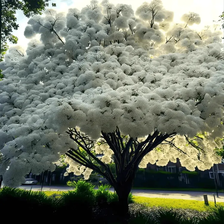 梦幻流苏树苗四月雪嫁接桂花油根子南方北方耐寒耐热庭院盆栽花卉