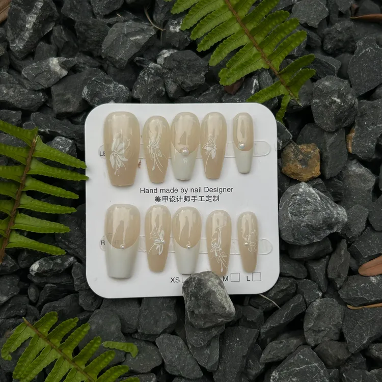仙气法式蝴蝶款穿戴甲  日常百搭  仙气飘飘