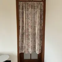 样品《唐韵》亚麻印花纱罗马帘（宽130高180）不带杆 