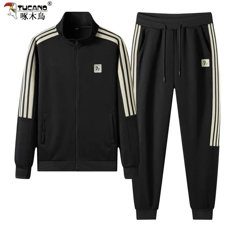 啄木鳥春秋高能感运动套装卫衣卫裤套装开学生运动服潮牌精品套装